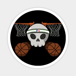 Basketball crew Jolly Roger pirate flag (no caption) Magnet